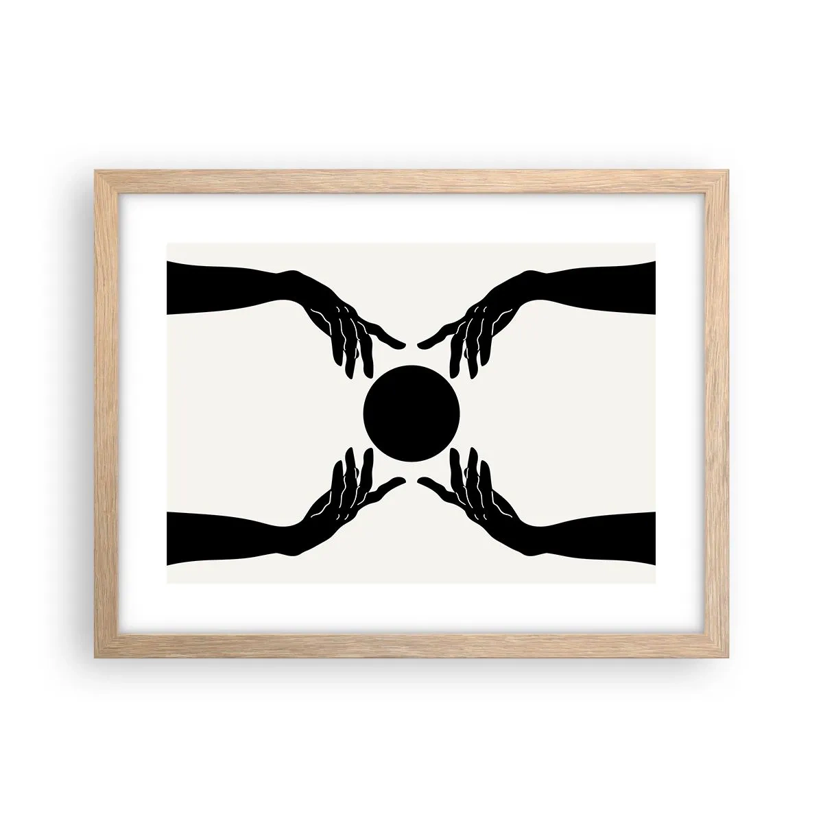 Póster en marco roble claro - Una señal secreta - 40x30 cm