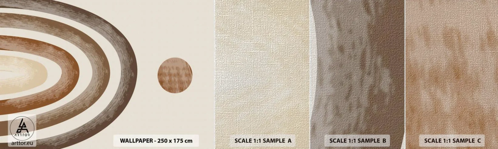 Muestra de fotomural Premium Canvas - En otro mundo - Abstracción, Pedazo, Diseño - 100x30 cm