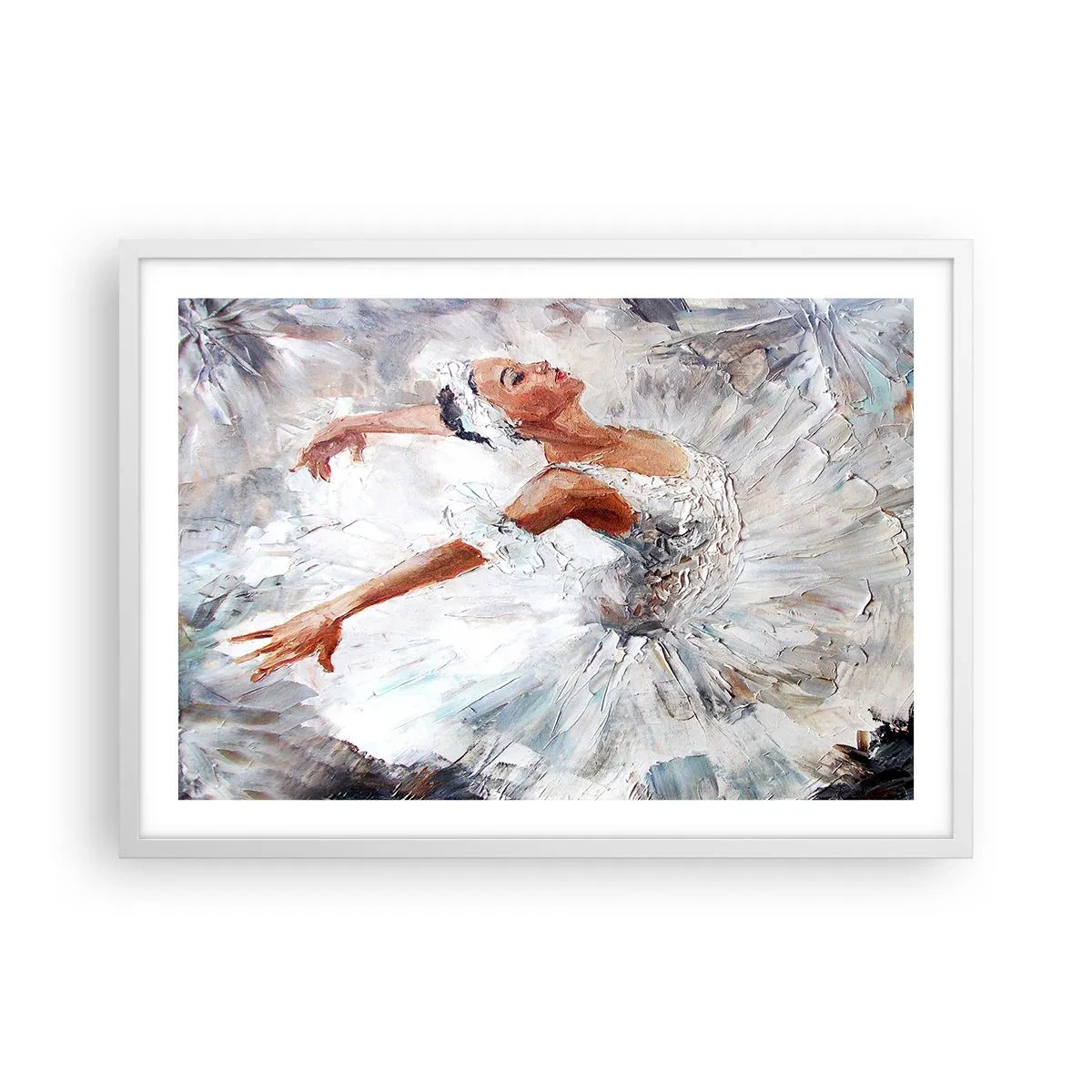 Póster en marco blanco - Suave y ligera - 70x50 cm