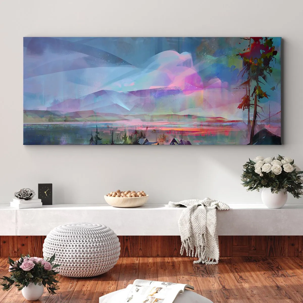 Cuadro sobre lienzo - Impresión de Imagen - Bajo un cielo benévolo - 90x30 cm