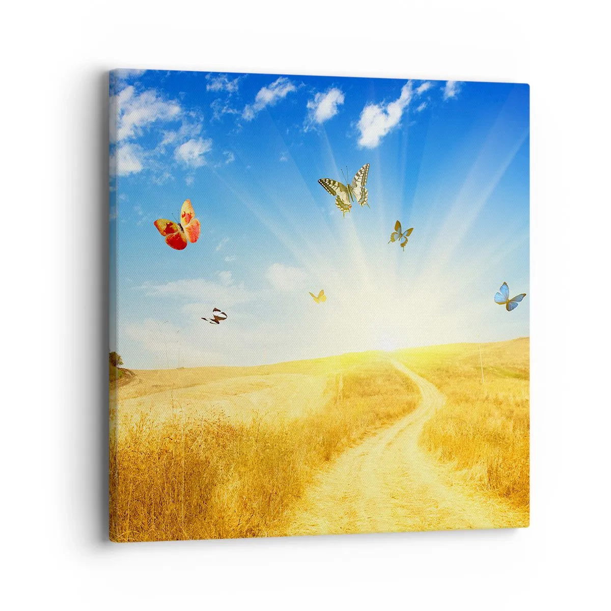 Cuadro sobre lienzo - Impresión de Imagen - ¿Cómo no amar el verano? - 40x40 cm