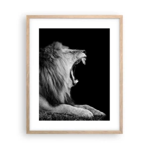 Póster en marco roble claro - Sin duda alguna - 40x50 cm