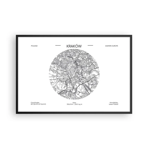 Póster en marco negro - Anatomía de Cracovia - 91x61 cm