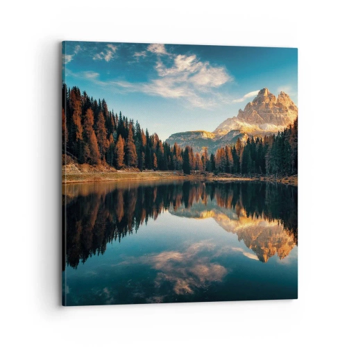 Cuadro sobre lienzo - Impresión de Imagen - Paisaje duplicado - 70x70 cm