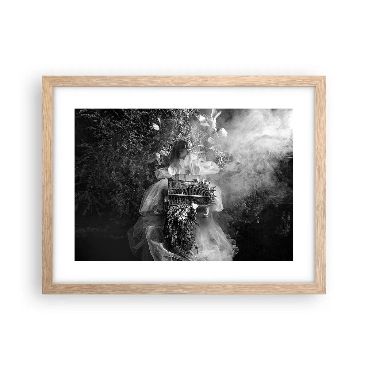 Póster en marco roble claro - La madre misma - La naturaleza - 40x30 cm