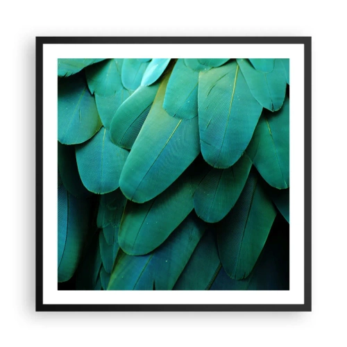 Póster en marco negro - La precisión de la naturaleza - 60x60 cm