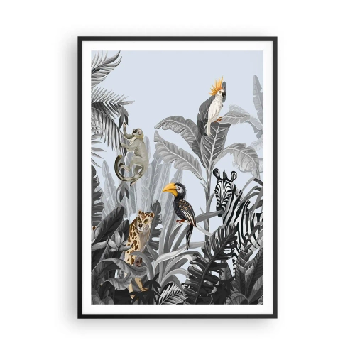 Póster en marco negro - Un cuento de hadas africano - 70x100 cm