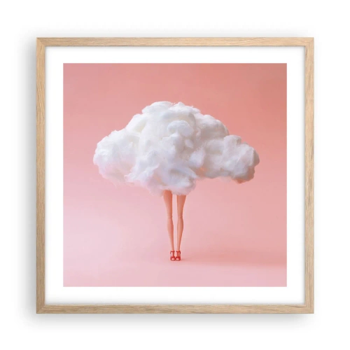Póster en marco roble claro - Dulce promesa - 50x50 cm