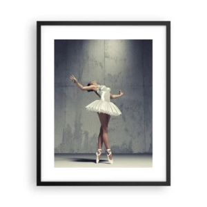 Póster en marco negro - Ligero como un pájaro - 40x50 cm