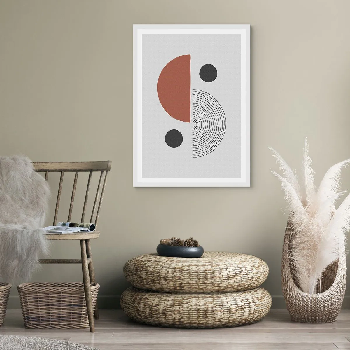 Póster en marco blanco - La perfección del círculo - 61x91 cm