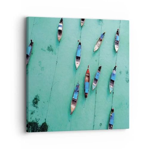 Cuadro sobre lienzo - Impresión de Imagen - En alegre espera - 30x30 cm