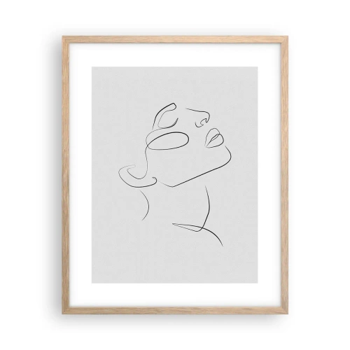 Póster en marco roble claro - Meandros de un sueño - 40x50 cm