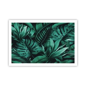 Póster - Profundidad del verde tropical - 91x61 cm