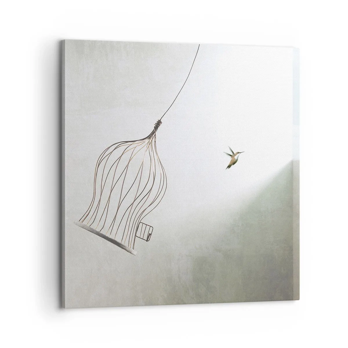 Cuadro sobre lienzo - Impresión de Imagen - Aquí debo estar - 60x60 cm