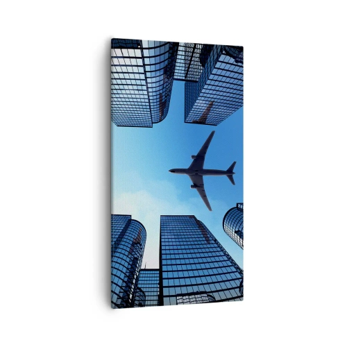 Cuadro sobre lienzo - Impresión de Imagen - La vista desde el abismo de cristal - 55x100 cm
