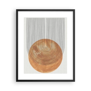 Póster en marco negro - Una composición soleada - 40x50 cm