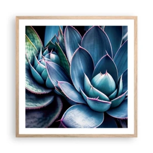 Póster en marco roble claro - Fuerza vital - 60x60 cm