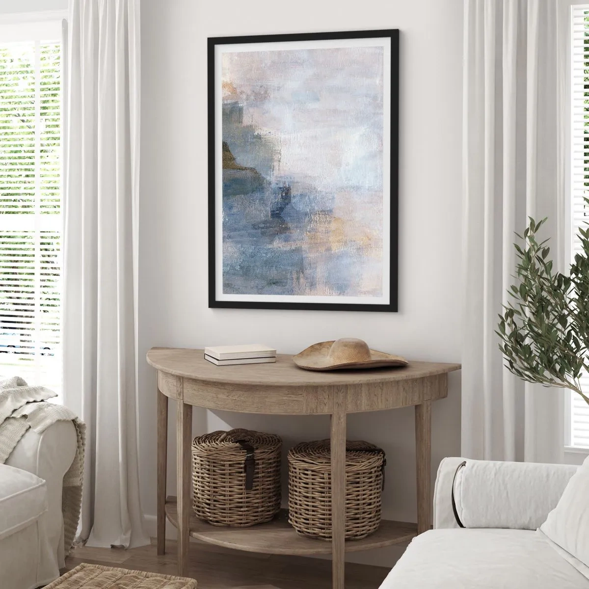 Póster en marco negro - Tonos de color - 40x50 cm