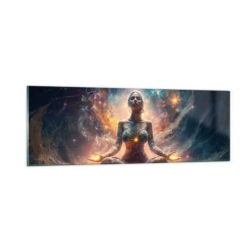 Cuadro sobre vidrio - Impresiones sobre Vidrio - Flujo de buena energía - 90x30 cm