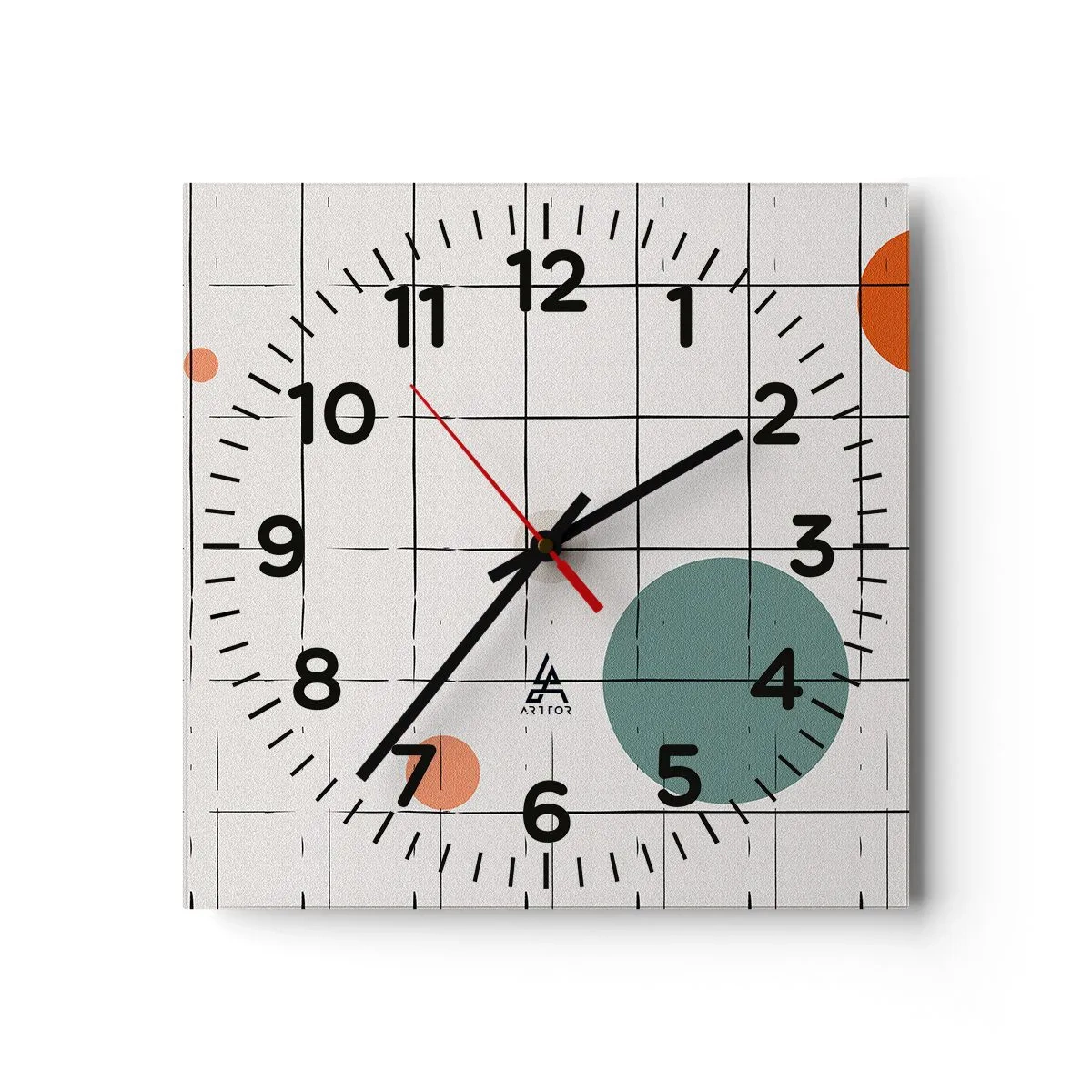 Reloj de pared - Reloj de vidrio - Atrapados. ¿Nosotros o ellos? - 30x30 cm