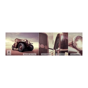 Muestra de fotomural Premium Sand - Volvamos a los maravillosos viejos tiempos... - Automotor, coche retro, Vintage - 100x30 cm