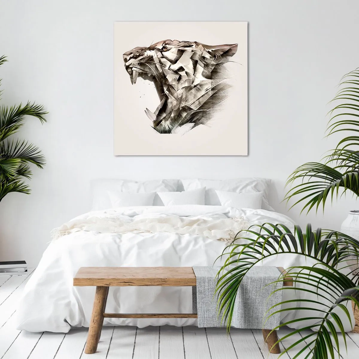 Cuadro sobre lienzo - Impresión de Imagen - Ya sabes quién manda - 40x40 cm