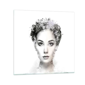 Cuadro sobre vidrio - Impresiones sobre Vidrio - Un retrato extremadamente elegante - 70x70 cm