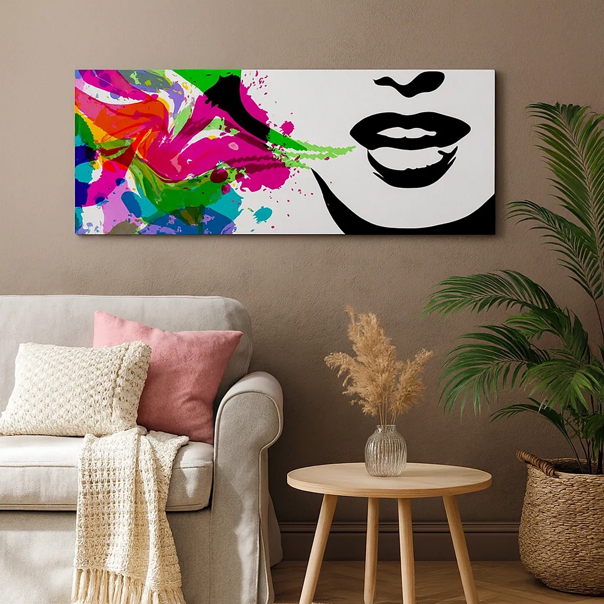 Cuadro sobre lienzo - Impresión de Imagen - Una historia con los colores del arco iris - 30x30 cm