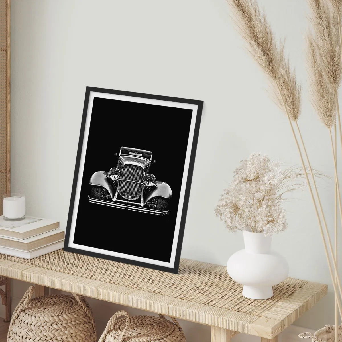 Póster en marco negro - Un verdadero caballero - 70x100 cm