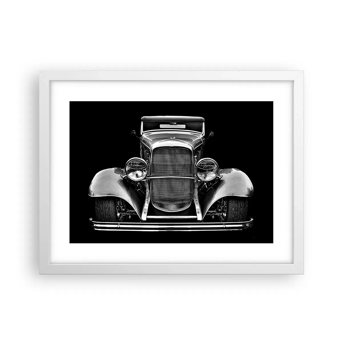 Póster en marco blanco - Un verdadero caballero - 40x30 cm