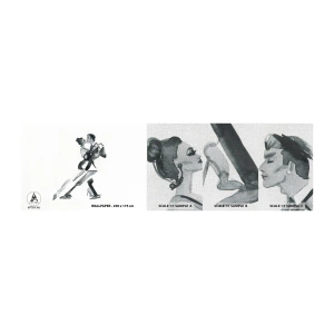 Muestra de fotomural Premium Canvas - Todos al son de la música - Tango, Bailar, Bailarín - 100x30 cm