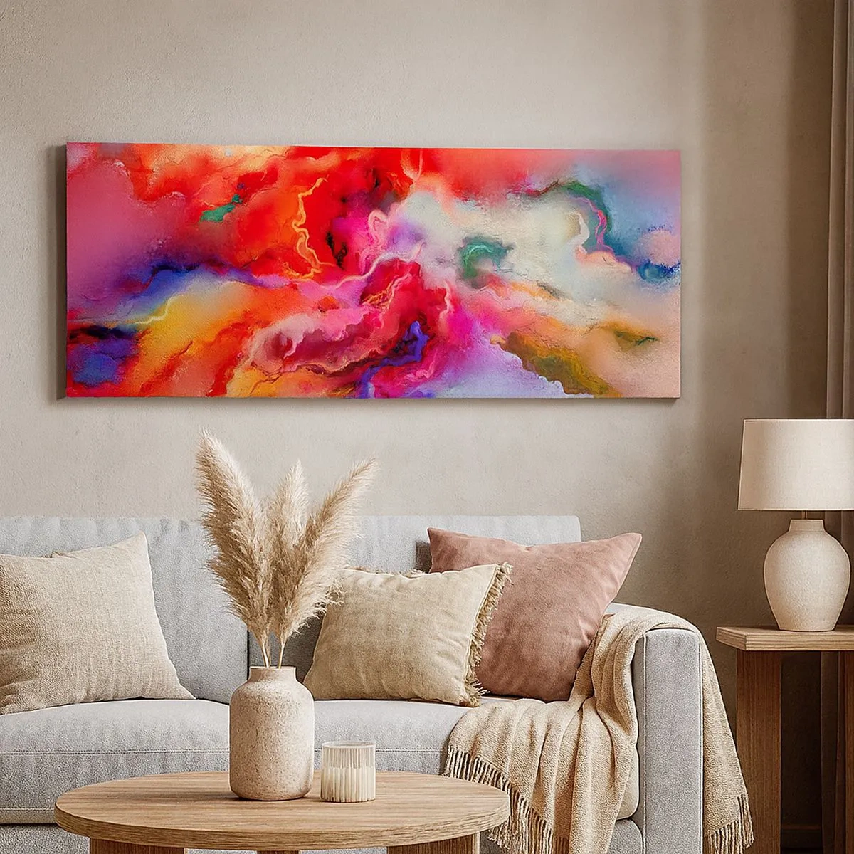 Cuadro sobre lienzo - Impresión de Imagen - Cómo atrapar los sueños: el humo - 100x40 cm
