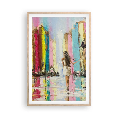 Póster en marco roble claro - Sígueme - 61x91 cm