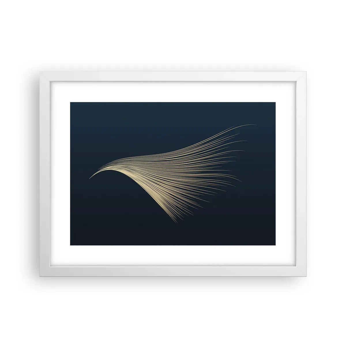 Póster en marco blanco - Como el cabello de un ángel - 40x30 cm