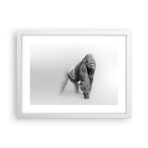 Póster en marco blanco - Confiando en su fuerza - 40x30 cm