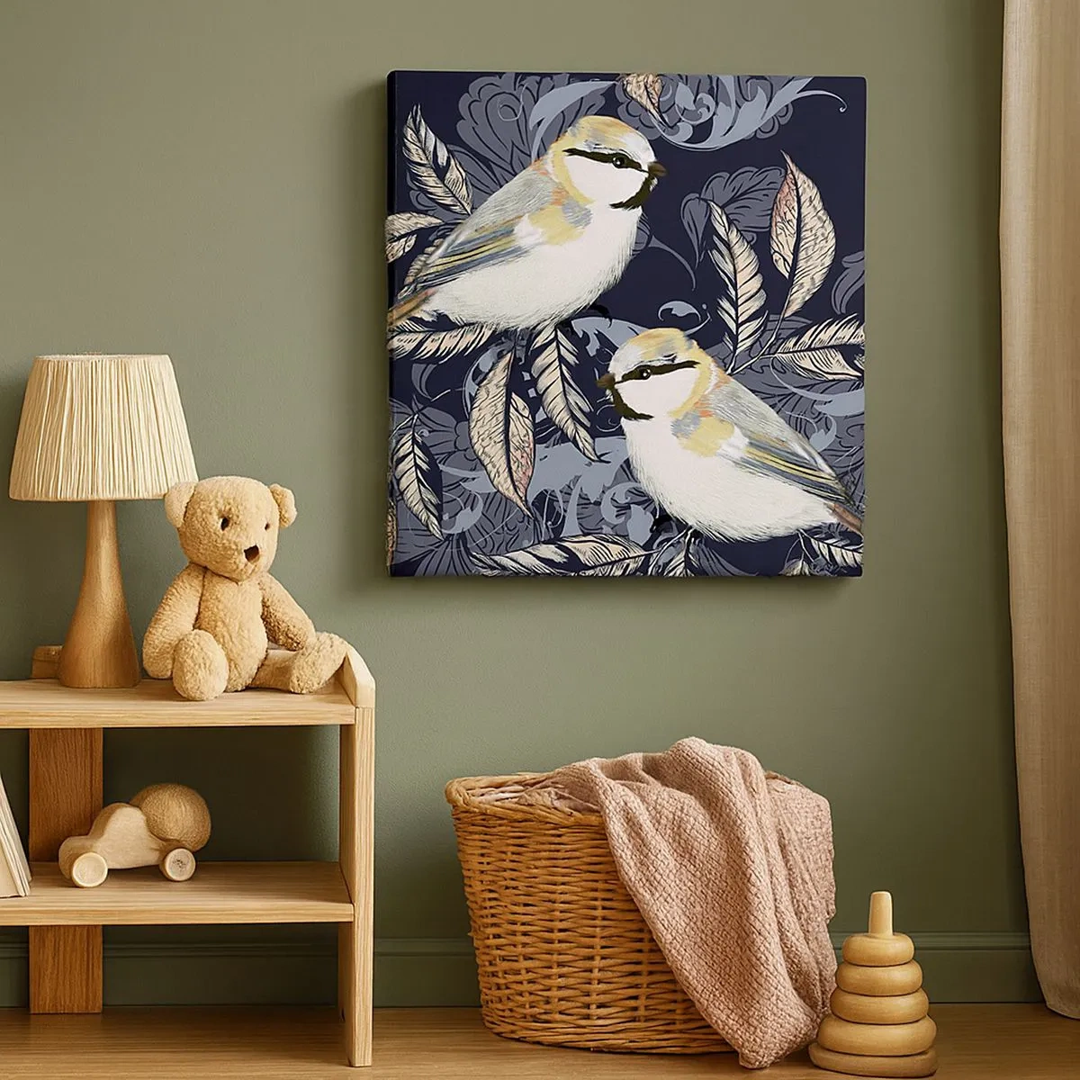 Cuadro sobre lienzo - Impresión de Imagen - En la copa del árbol - 30x30 cm