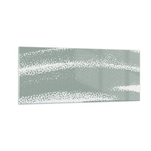 Cuadro sobre vidrio - Impresiones sobre Vidrio - Abstracción invernal - 100x40 cm