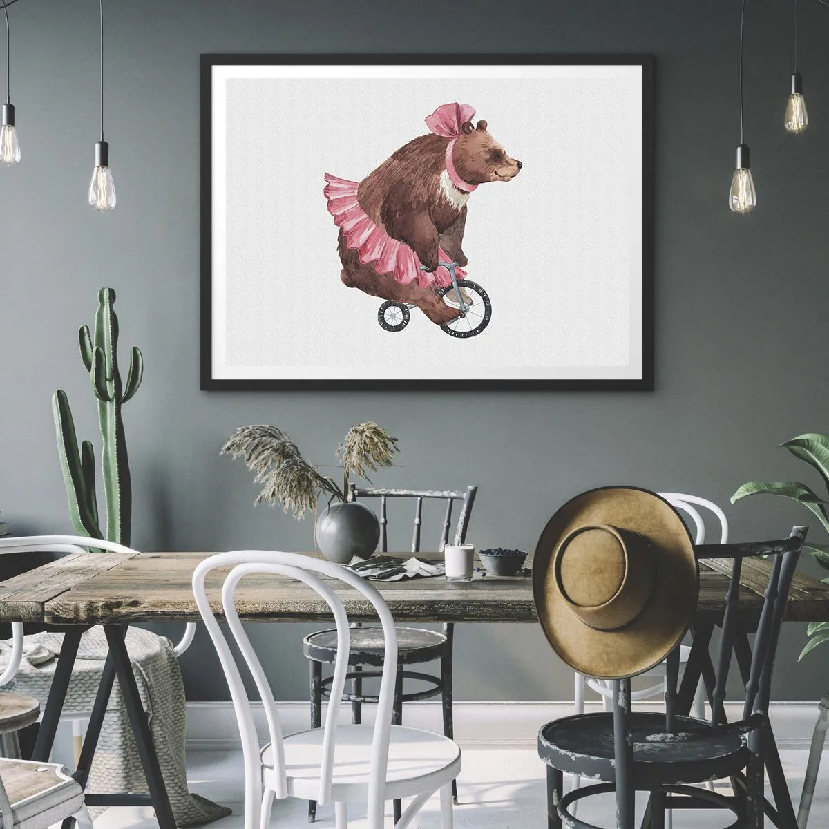 Póster en marco negro - ¡Qué circo! - 70x50 cm