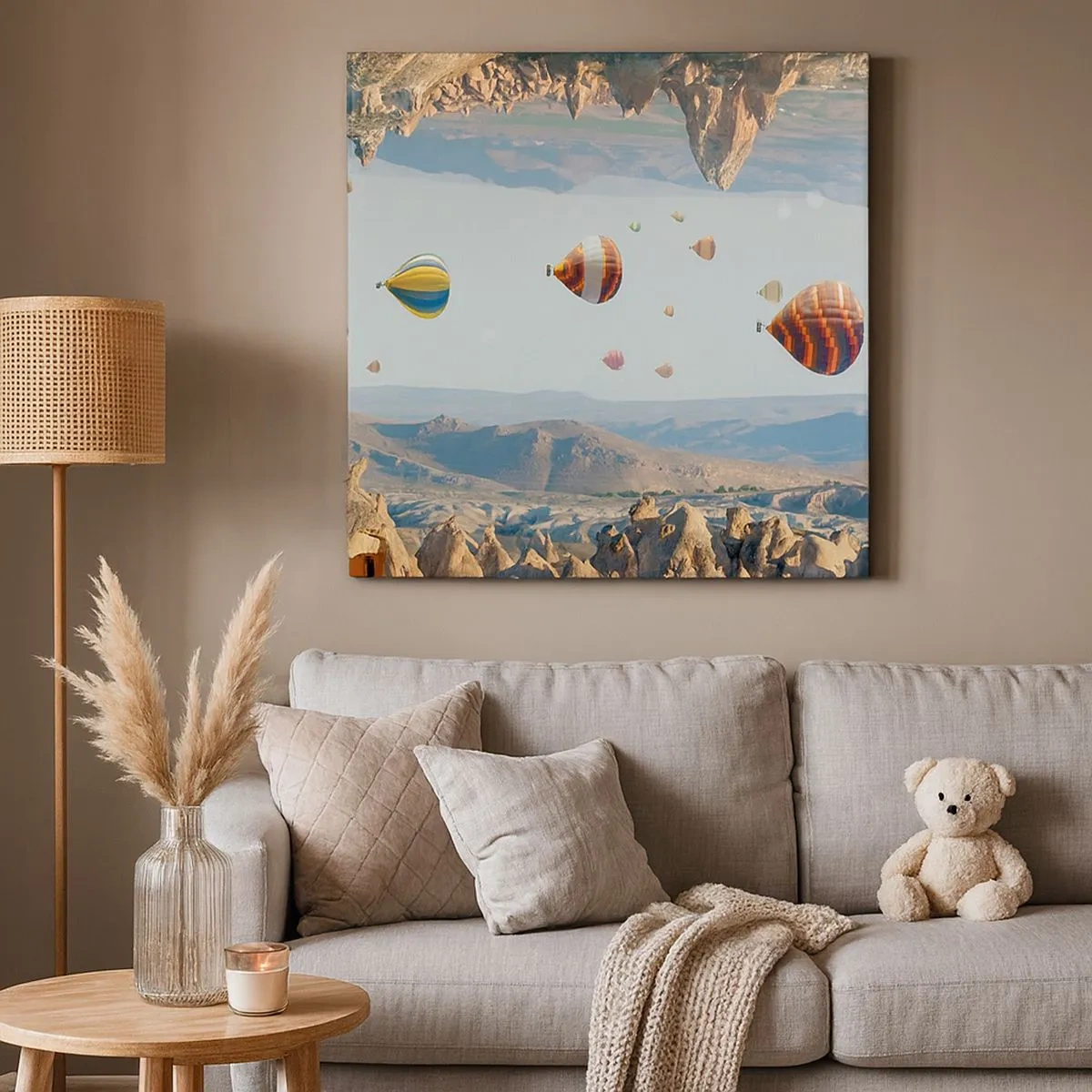 Cuadro sobre lienzo - Impresión de Imagen - Aquí todo es posible - 30x30 cm