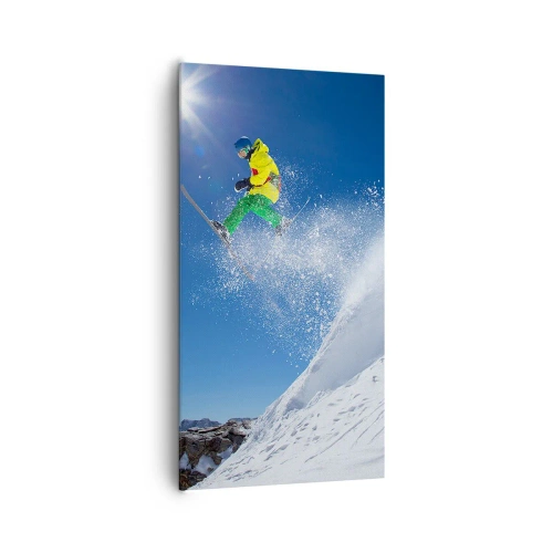 Cuadro sobre lienzo - Impresión de Imagen - Bailando con las montañas - 65x120 cm