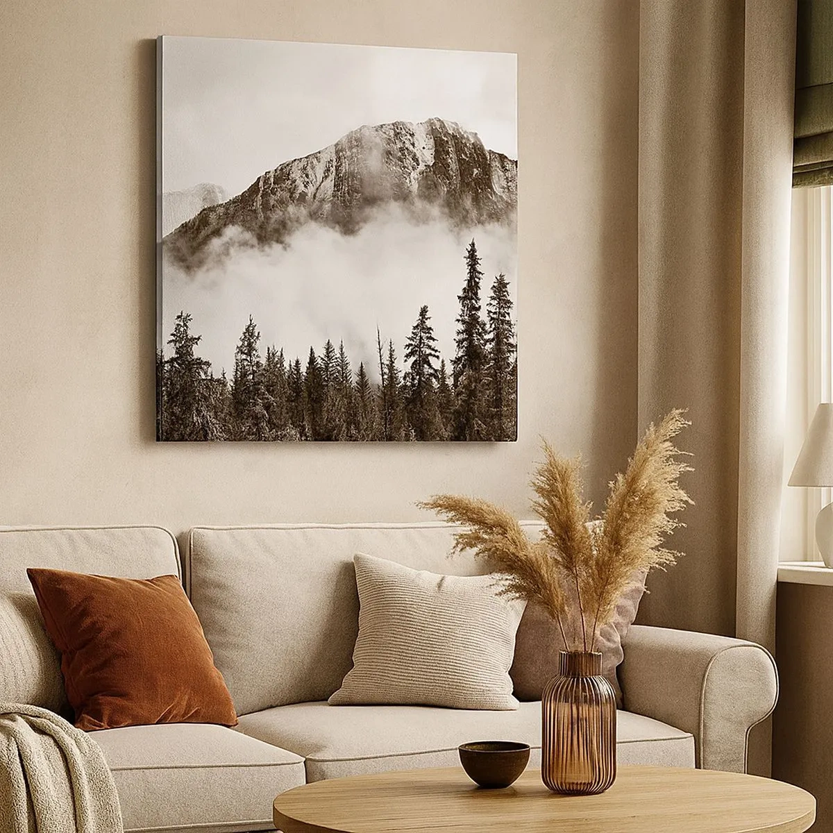 Cuadro sobre lienzo - Impresión de Imagen - Gobernante de granito - 30x30 cm