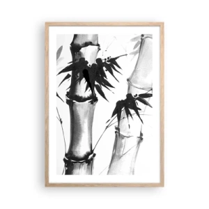 Póster en marco roble claro - Primer plano de Oriente - 50x70 cm