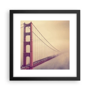 Póster en marco negro - Entre el cielo y la tierra - 30x30 cm