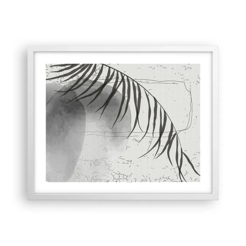 Póster en marco blanco - El sutil exotismo de la naturaleza - 50x40 cm