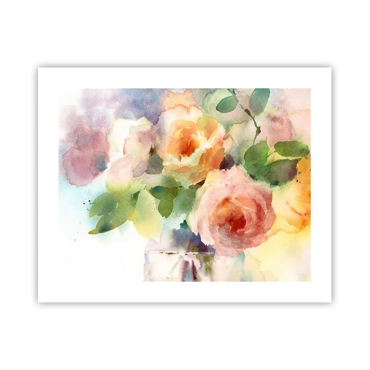 Póster - Delicado como una acuarela - 50x40 cm