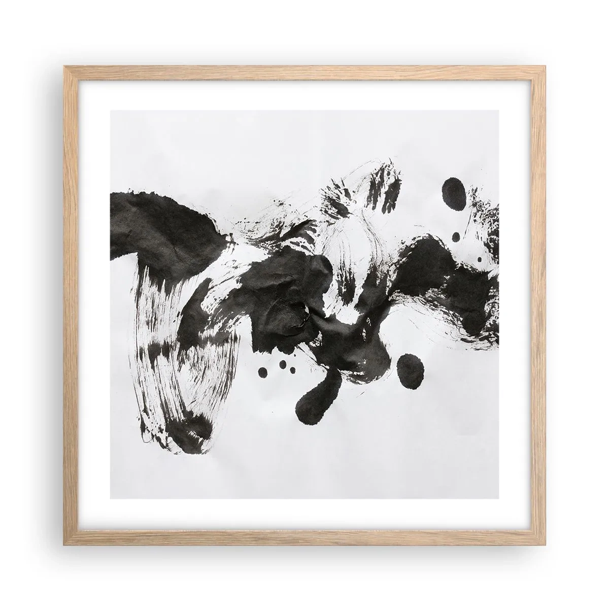 Póster en marco roble claro - ¿Un método en la locura? - 50x50 cm