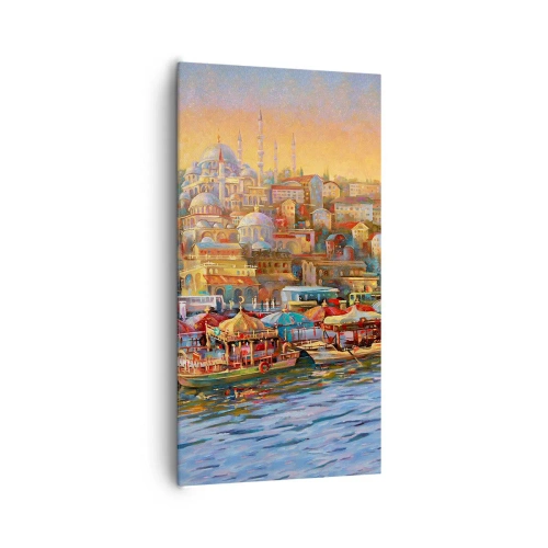 Cuadro sobre lienzo - Impresión de Imagen - Una historia en Estambul - 65x120 cm