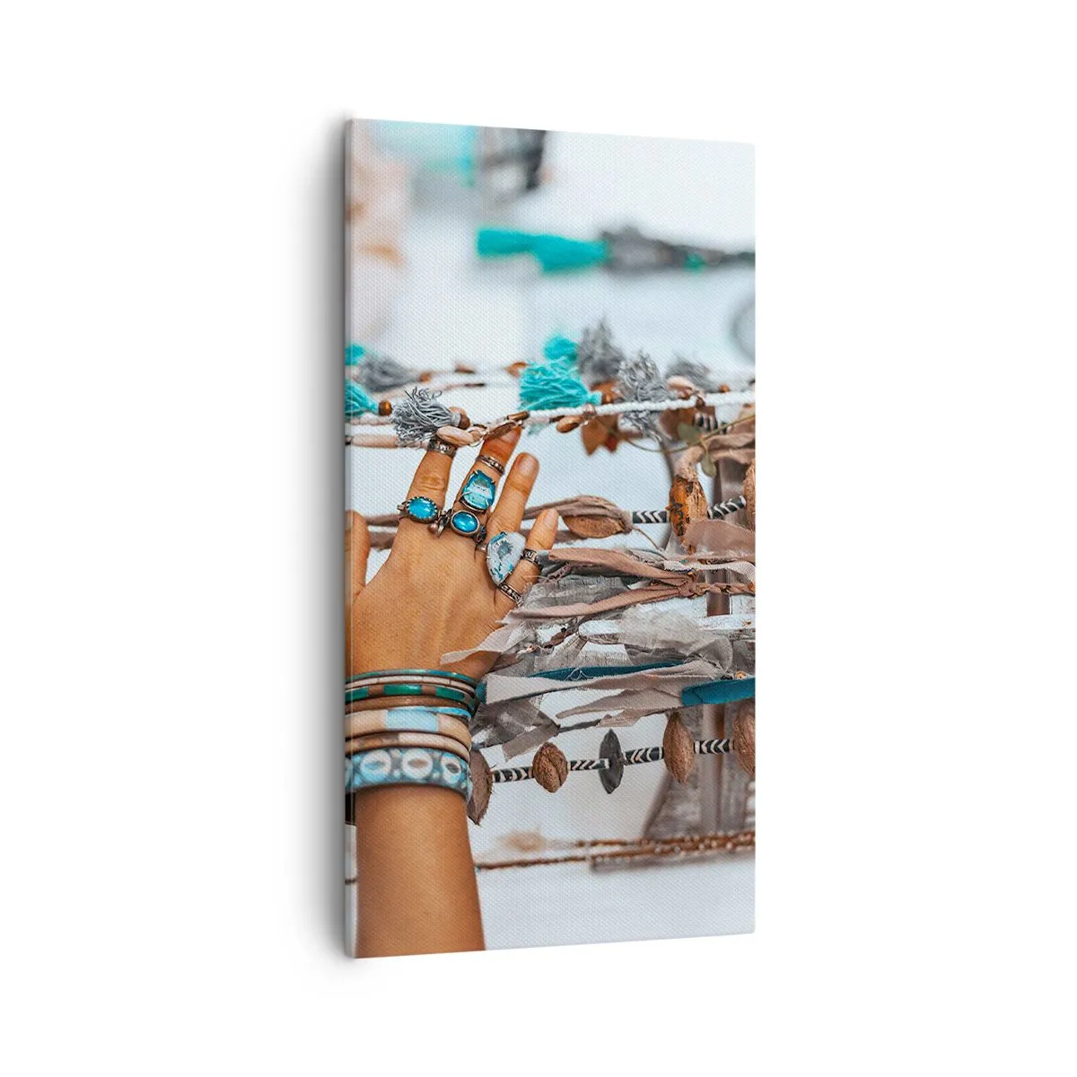 Cuadro sobre lienzo - Impresión de Imagen - Tesoros locales - 55x100 cm