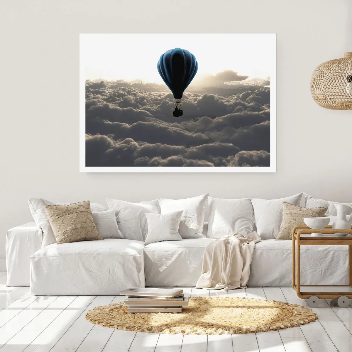 Póster - Un viajero por encima de las nubes - 70x50 cm