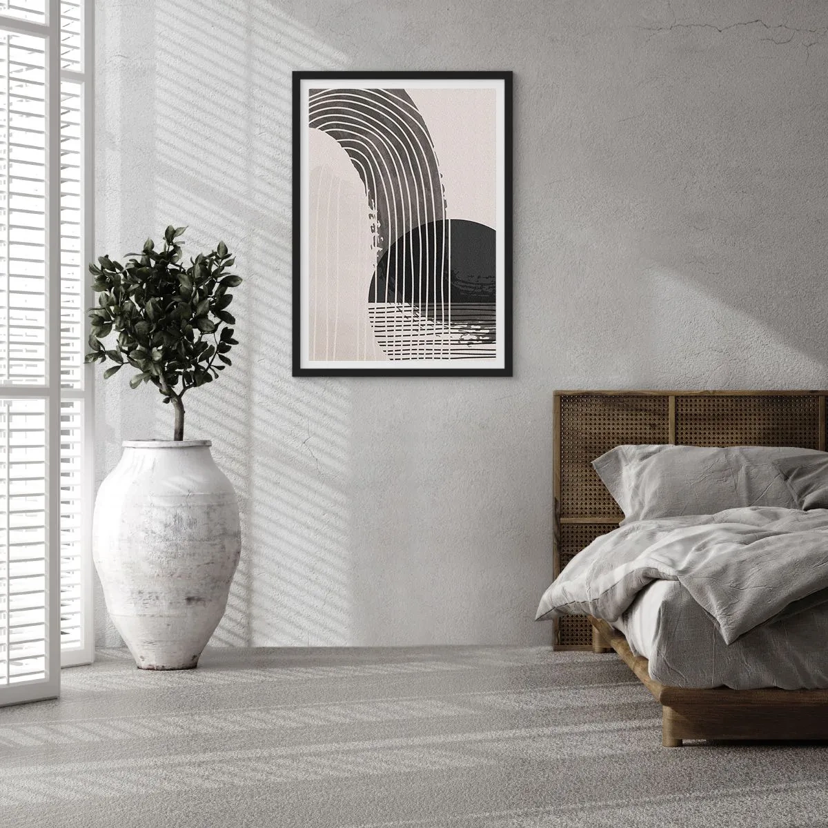 Póster en marco negro - Ida y vuelta - 40x50 cm